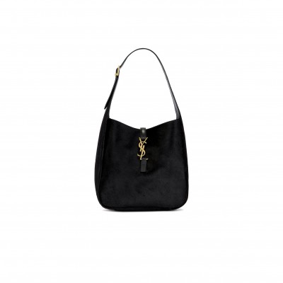 YSL LE 5 À 7 SUPPLE SMALL IN CALF HAIR 713938 (23*22*8.5cm)